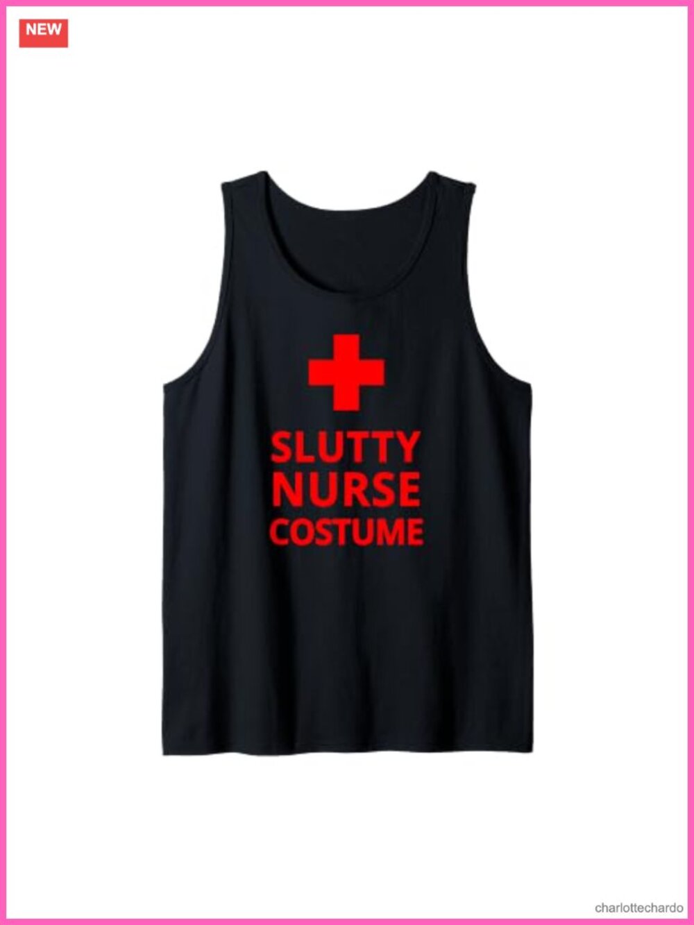 Slutty Nurse Costume Tank Top Funny Halloween Sleeveless DIY Nurse Shirt